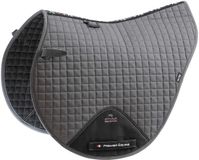 Premier Equine Zadeldek voor paarden in effen katoen Close Contact X-Country - Grijs - Full