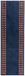 vidaXL - FLORNES - Tapijtloper - Geweven - Blauw - Diamanten - 80 x 300 cm - PP