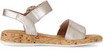 Gabor Dames Platte Sandalen Leer Brons