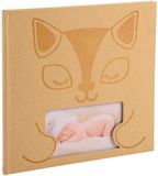 Exacompta Fotoalbum boekgebonden - 30 witte bladzijden - 25x25 cm - ZEPHIRE - Beige