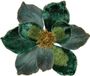 Unyqoos® Set van drie kunstbloemen met glitzer voor feestelijke kerstdecoratie