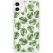 Apple iPhone 12 Verstevigd hoesje met sublimatie bedrukking, compatibel met Feuilles de monstera