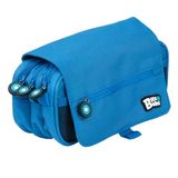 Grafoplás Bits & Bobs drievoudig schooletui met klep, 23 cm, blauw