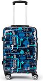 NOWI 4 wielen Cabinewagen S 55 cm - Harde bagage - TSA slot - blau