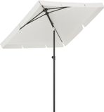 LifeGoods Parasol - 200x125cm - Crème - Kantelbaar - Waterdicht - Met Hoes
