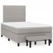 Maison Exclusive - Sommier à lattes de lit et matelas gris clair 120x190 cm tissu