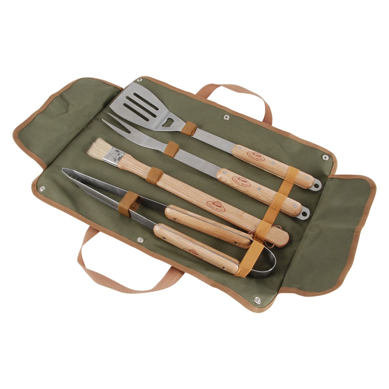 Esschert Design Barbecue Gereedschap Set - 4 Delig - RVS