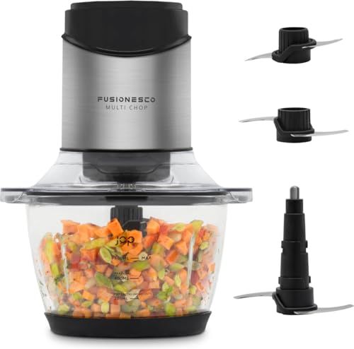 JAP Appliances Multi Chop - Hakmolen met glazen kom (1.2 liter) - 400W - IJscrusher - Vaatwasserbestendig