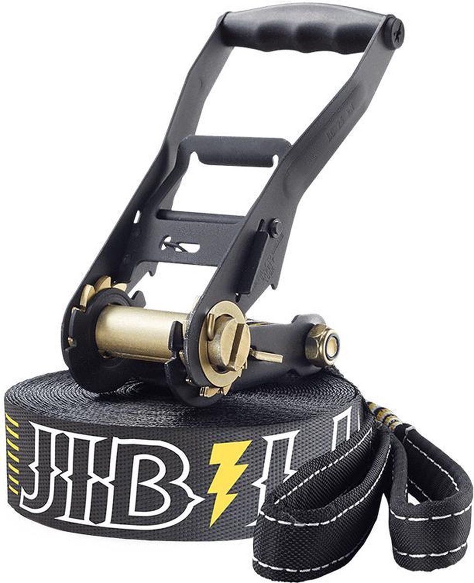 Gibbon Slacklines Gibbon Jibline met boombeschermer - Zwart