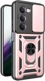 Techsuit Hoesje geschikt voor Xiaomi Redmi 15 - Camshield Back Cover - Roségoud