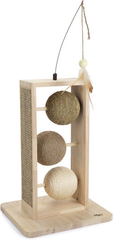 Designed by Lotte Lomax Krabbollen Krabpaal - Crème - 50cm