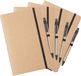 Merkloos / Sans marque Notitieboekje A5 - 4x - opschrijfboekje - 21 cm - 60 paginas - zwart elastiek - schriften