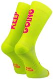 Sporcks Hardloopsokken Keep Going Unisex Geel Nylon Vocht absorberend 41-43