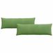 vidaXL - Coussin d'assise - 2 pièces - Vert clair - 120 x 40 cm - Tissu côtelé
