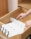 Diviseurs de tiroir sans marque, set de 8, blanc