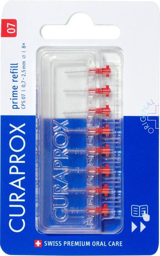 Curaprox Prime Refill 07 - Ragers - 2,5mm - 8 stuks