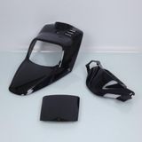One Kit carénage Scooter MBK 50 Spirit Avant 2003 4 pièces noir brillant