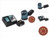 Makita DBO 180 RT1 accu excentrische schuurmachine 18 V 125 mm + 1x accu 5.0 Ah + lader + 50x schuurpapier K 320