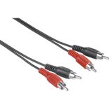 Hama 00205085 audio kabel 1,5 m 2 x RCA Zwart