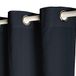 Today 257348 gordijn met ogen polyester 140 x 260 cm, katoen, Réglisse/Noir, 140x250 cm