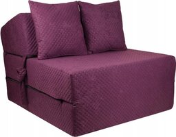 Viking Choice Luxe Opvouwbaar Logeermatras - Violet - 200x70x15cm - Met Kussens