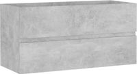 vidaXL Wastafelkast Betongrijs 90x38,5x45 cm