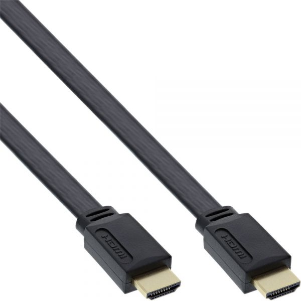 Inline HDMI Kabel 1.4 - 0,5 m - Zwart - 4043718174386