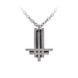 Behemoth Alchemy Carta LTD. Behemoth Cross Hanger zilverkleurig Staal