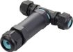 Sygonix SY-5516050 Kabelverbinder T-stuk Zwart