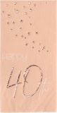 Folat Servetten 40 jaar Elegant Lush Blush (10 stuks) - 33 x 33 cm