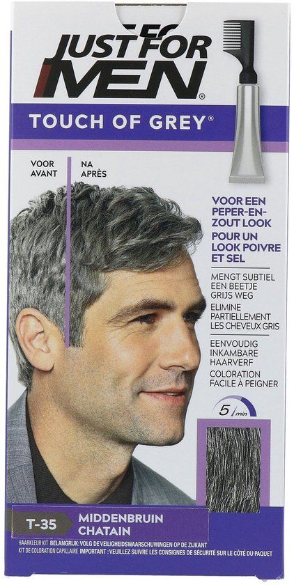 Just For Men Touch of Grey T35 Grijs - Haarverf voor Mannen