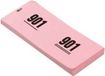 Haza Nummer blokken - 4x stuks - cijfers 1 t/m 1000 - roze - papier - garderobe/loterij nummers