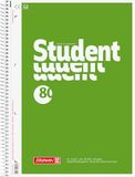 Brunnen 1067940 Notitieblok/Collegeblok Student (A4, ongelinieerd 70 g/m², 80 vellen)