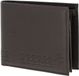oxmox Leren portemonnee Leather RFID Protect Querscheinbörse Jumping Jack 2.0 Embossed Brown donkerbruin