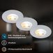 Briloner Set van 3 LED badkamer inbouwspots