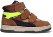 BunniesJR 225991-414 Jongens Hoge Sneakers - Bruin - Leer - Klittenband Met Rits