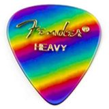 Fender Picks 351 Rainbow heavy 12er Set Premium Celluloid - Plectrum set