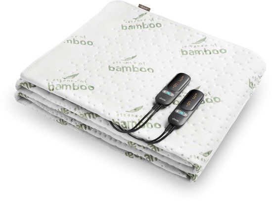 Duux Snooze Bamboo Elektrisch Onderdeken – 6 standen – 155x200 cm