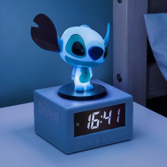 Paladone Lilo & Stitch Icon Wekker - Blauw - 10 cm