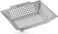 BBQ-Toro panier à grill en acier inoxydable, 30 x 30 x 5,5 cm, plat à grill pour grill à gaz