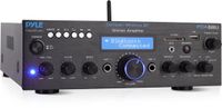 Pyle Audioversterker - 200 Watt - Tweekanaals Audio Stereo Versterker - RCA, USB, SD, AUX, Microfoonunvoer - Radio