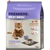 PREMIERE Meat Menu Droogvoeding Kat Gesteriliseerd 10 kg