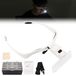 loupe LED avec bandeau, équipée de 5 lentilles, 2 sources lumineuses et réglable