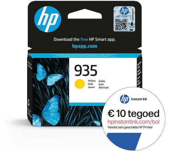 HP 935 - Inktcartridge Geel - 8720254994383