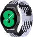 By Qubix Qubix Braided Nylon Band Zwart/Wit voor Xiaomi Mi Watch / Watch 2 / Watch S1 / S2 / S3 / S4 (47mm)