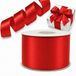 Decoraparty Rood lint 50 mm van dubbel satijn, 25 m lang, 5 cm dik, voor bruiloft, doop, Kerstmis, Nieuwjaar, gastgeschenk, cadeau-idee