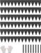 Vevor 6x Gazonrand 1016x152,4x1,5mm Zwart
