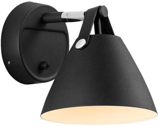 Design For The People by Nordlux Nordlux Strap 15 wandlamp zwart