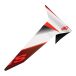 Alpinestars Supertech S-R10 Team, spoiler, couleur: Bleu Foncé/Rouge Néon/Blanc, taille: Taille unique