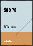 ACAZA Fotolijst 50x70 cm Aluminium Zwart